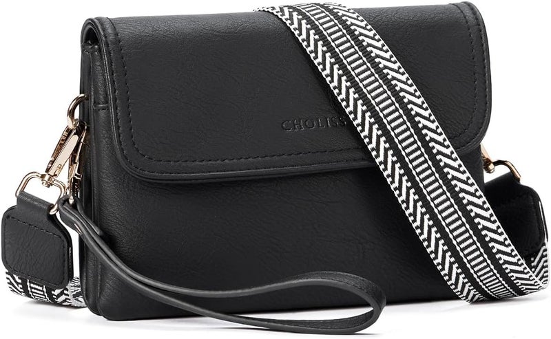 CHOLISS Small Crossbody Bags for Women, Vegan Leather Cell Phone Purse, Mini Travel Purse with Adjustable Strap Womens Gifts - Image 1